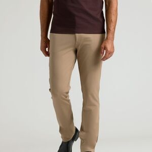 Men's Tan Slim Fit Commuter Pants